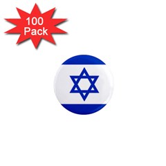 Flag Of Israel 1  Mini Magnets (100 Pack)  by abbeyz71