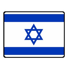 Flag Of Israel Double Sided Fleece Blanket (small)  by abbeyz71