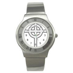 Celtic Cross  Stainless Steel Watch by abbeyz71