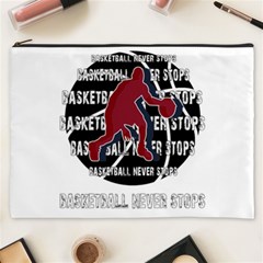 Basketball Never Stops Cosmetic Bag (xxxl) 