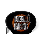 Basketball never stops Accessory Pouches (Small)  Back