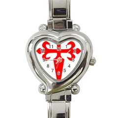 Cross Of Saint James  Heart Italian Charm Watch by abbeyz71