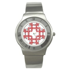 Macedionian Cross Stainless Steel Watch by abbeyz71