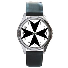 Maltese Cross Round Metal Watch by abbeyz71