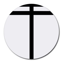 Papal Cross Round Mousepads by abbeyz71