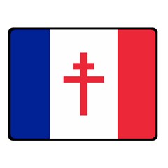 Flag Of Free France (1940-1944) Fleece Blanket (small) by abbeyz71