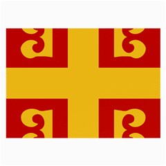 Byzantine Imperial Flag, 14th Century Large Glasses Cloth by abbeyz71