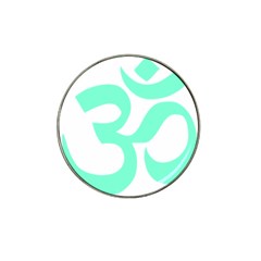 Hindu Om Symbol (cyan Blue) Hat Clip Ball Marker (10 Pack) by abbeyz71