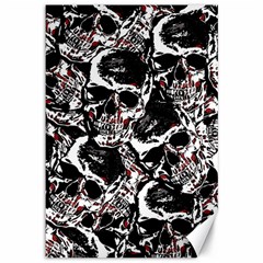 Skull Pattern Canvas 12  X 18  