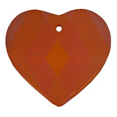 Live Three Term Side Card Orange Pink Polka Dot Chevron Wave Ornament (heart) by Mariart