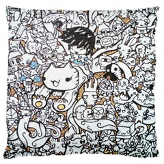 Cute Doodles Large Cushion Case (one Side) by Nexatart