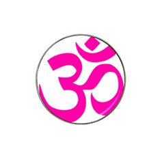 Hindu Om Symbol (pink) Hat Clip Ball Marker by abbeyz71