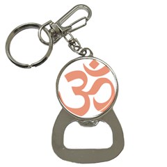 Hindu Om Symbol (salmon) Button Necklaces by abbeyz71