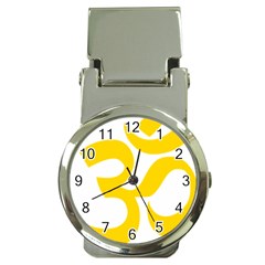 Hindu Om Symbol (yellow) Money Clip Watches by abbeyz71