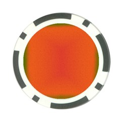 Scarlet Pimpernel Writing Orange Green Poker Chip Card Guard by Mariart
