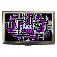 Writing Color Rainbow Sweer Love Cigarette Money Cases by Mariart