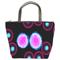 Cell Egg Circle Round Polka Red Purple Blue Light Black Bucket Bags by Mariart