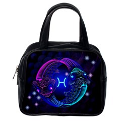 Sign Pisces Zodiac Classic Handbags (one Side) by Mariart