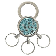 Abstract Aquatic Dream 3-ring Key Chains by Ivana