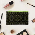 Golden Geo Tribal Pattern Cosmetic Bag (XS) Front