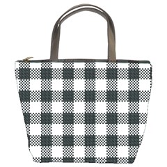 Plaid Pattern Bucket Bags by ValentinaDesign