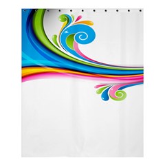 Colored Lines Rainbow Shower Curtain 60  X 72  (medium)  by Mariart
