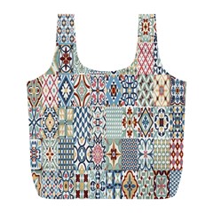Deco Heritage Mix Full Print Recycle Bags (l)  by Mariart