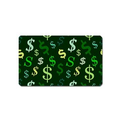 Money Us Dollar Green Magnet (name Card) by Mariart