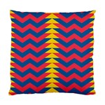 Lllustration Geometric Red Blue Yellow Chevron Wave Line Standard Cushion Case (One Side) Front