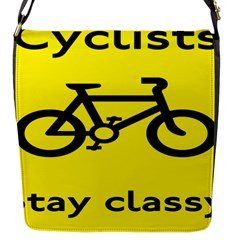 Stay Classy Bike Cyclists Sport Flap Messenger Bag (s) by Mariart