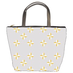 Syrface Flower Floral Gold White Space Star Bucket Bags by Mariart