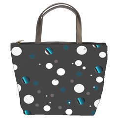 Decorative Dots Pattern Bucket Bags by ValentinaDesign