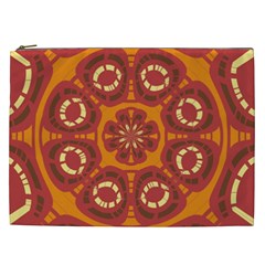 Dark Red Abstract Cosmetic Bag (xxl)  by linceazul