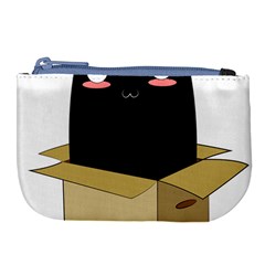 Black Cat In A Box Large Coin Purse