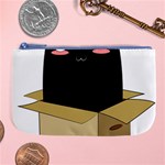 Black Cat in a Box Large Coin Purse Front