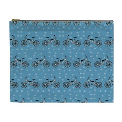 Bicycles Pattern Cosmetic Bag (xl) by linceazul