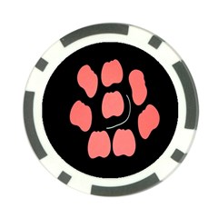 Craft Pink Black Polka Spot Poker Chip Card Guard by Mariart