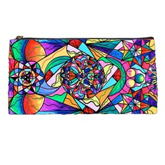 Blue Ray Transcendance Grid - Pencil Case by tealswan