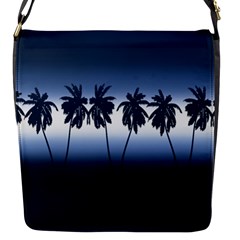 Tropical Sunset Flap Messenger Bag (s) by Valentinaart