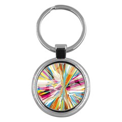 Illustration Material Collection Line Rainbow Polkadot Polka Key Chains (round)  by Mariart