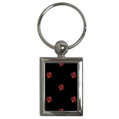 Seamless Pattern With Symbol Sex Men Women Black Background Glowing Red Black Sign Key Chains (rectangle)  by Mariart