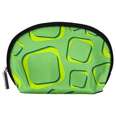 Shapes Green Lime Abstract Wallpaper Accessory Pouches (large)  by Mariart