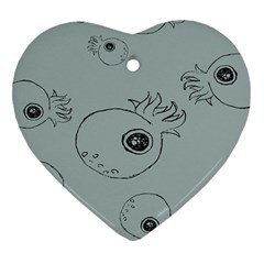 Tiny Octopus Ornament (heart) by Mariart