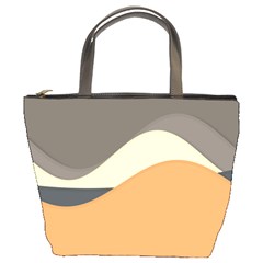 Wave Chevron Waves Material Bucket Bags by Mariart