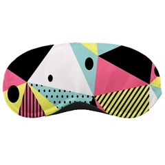 Geometric Polka Triangle Dots Line Sleeping Masks by Mariart