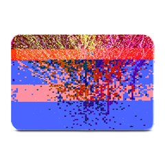 Glitchdrips Shadow Color Fire Plate Mats by Mariart