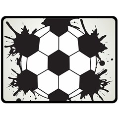 Soccer Camp Splat Ball Sport Double Sided Fleece Blanket (large)  by Mariart