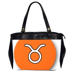 Taurus Symbol Sign Orange Office Handbags (2 Sides)  by Mariart