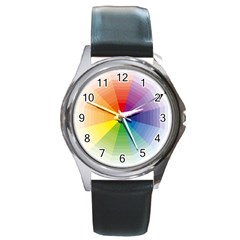 Colour Value Diagram Circle Round Round Metal Watch by Mariart