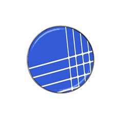 Line Stripes Blue Hat Clip Ball Marker by Mariart